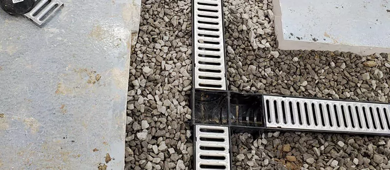 Storm Water Trench Drain Repair in Dixie, Mississauga